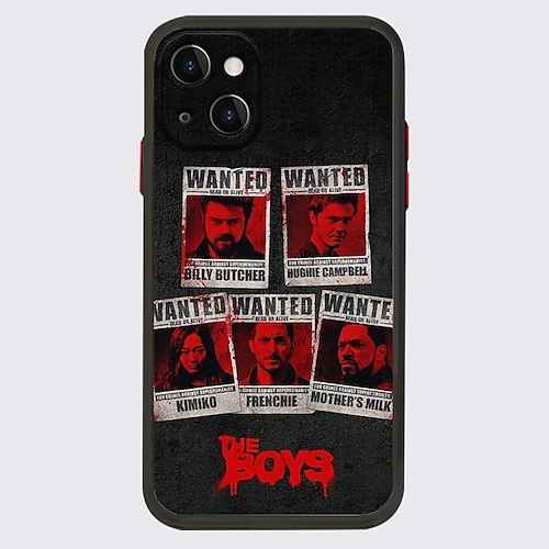 

The Boys Anime Phone Case For Apple iPhone 14 Pro Max 13 12 11 Pro Max Mini X XR XS 8 7 Plus Unique Design Protective Case Transparent Pattern Dustproof Back Cover TPU