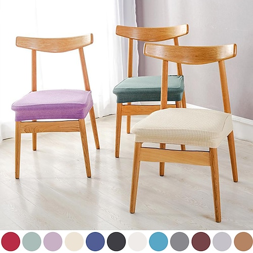 

Chair Cushion Pads Slipcover Armless Chair Seat Cover with for Kitchen Dinning Patio Outdoor Non Slip Non Skid Seat Cover