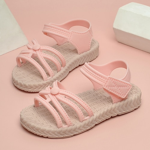 

Girls' Sandals Sports Outdoors Flower Girl Shoes Beach PVC Breathability Fashion Sandals Little Kids(4-7ys) Toddler(2-4ys) Daily Party Evening Water Shoes LeisureSports Rosy Pink Summer