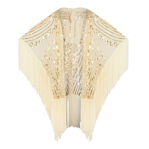 

Sleeveless Glittering / Elegant Tulle Party / Evening / Wedding Guest Shawl Wrap / Shawls / Women's Wrap With Tassel / Paillette