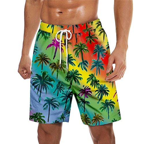 

Men's Swim Trunks Swim Shorts Quick Dry Board Shorts Bathing Suit with Pockets Drawstring Swimming Surfing Beach Water Sports Tropical Printed Spring Summer