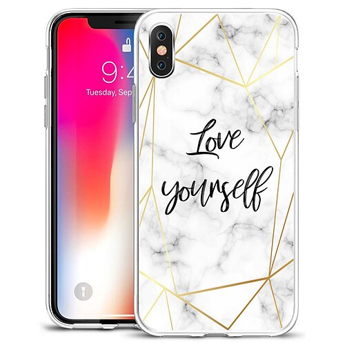 

Phone Case For Apple Classic Series iPhone 13 Pro Max 12 11 SE 2022 X XR XS Max 8 7 Portable Pattern Shockproof Marble TPU