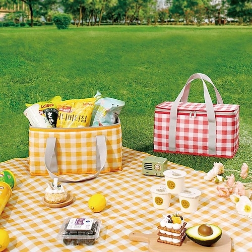 

Large Capacity Picnic Bag Camping Picnic Basket Travel Picnic Bag Portable Lunch Bag Insulation Bag