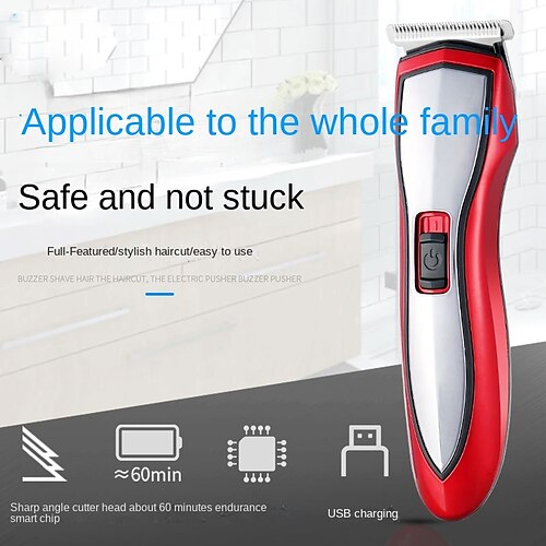 

Vintage T9 Hair trimmer machine Cordless Hair cutter finishing machine Beard Clipper hair for men Electric shaver USB Sale