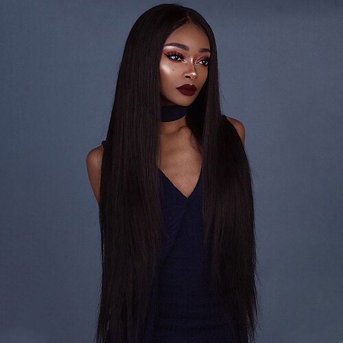 

Sleek Wigs Soft Silky Straight Synthetic Lace Front Wigs High Temperature 38 inch Blonde hair extensions color Lace Front Wig T Part Synthetic Lace Frontal Wig High Heat Resistance Long Straight