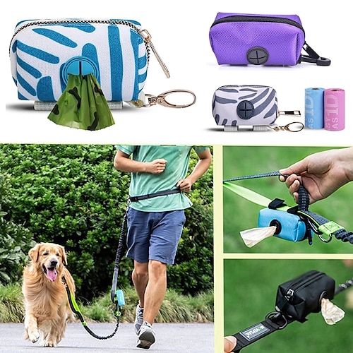 

Dog Cat Pets Carrier Bag Travel Backpack Poop Bags Plastic Dog Clean Supply Pooper scooper Portable Camping & Hiking Travel Pet Grooming Supplies Blue Gray
