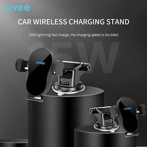 

KIVE Wireless Charger Car Charger Wireless Charging Pad RoHS CE Certified FCC Fast Wireless Charging Magnetic For Cellphone