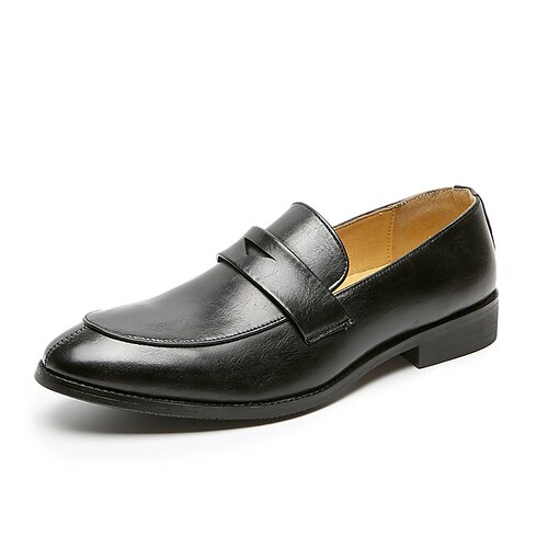 

Herren Slipper Slipper Komfort-Müßiggänger Casual Klassisch Outdoor Täglich PU Schwarz Braun Farbverlauf Frühling Sommer