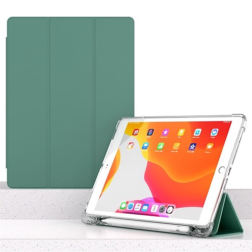 

Tablet Case Cover For Apple iPad 10.2'' 9th 8th 7th iPad Pro 12.9'' 5th iPad Air 3rd iPad Pro 4th 12.9'' iPad mini 6th 5th 4th 2021 2020 iPad Pro 11'' 3rd Pencil Holder with Stand Flip Solid Colored