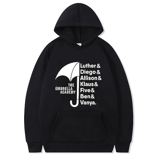 

Inspired by The Umbrella Academy Season 3 TV Series Hoodie TV & Movie Back To School Anime Classic Street Style Hoodie For Men's Women's Unisex Adults' Hot Stamping 100% Polyester