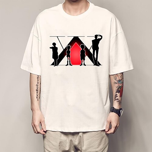 

Inspired by Hunter X Hunter Gon Freecss Killua Zoldyck T-shirt Anime 100% Polyester Anime Classic Street Style T-shirt For Men's / Women's / Couple's