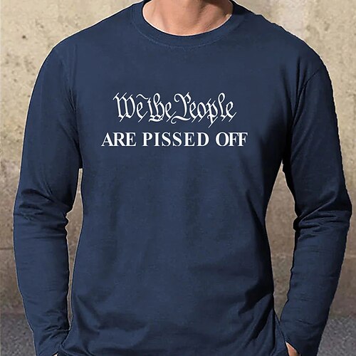 

Men's Unisex T shirt Tee Hot Stamping Letter V Neck Street Casual Print Long Sleeve Tops Designer Simple Basic Casual Black Navy Blue