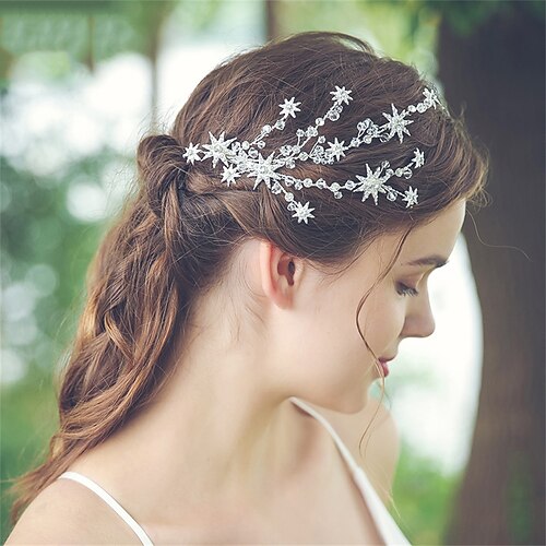 

Star Shape Rhinestone Hairpin Ins Style Wedding Accessories Bridal Headgear