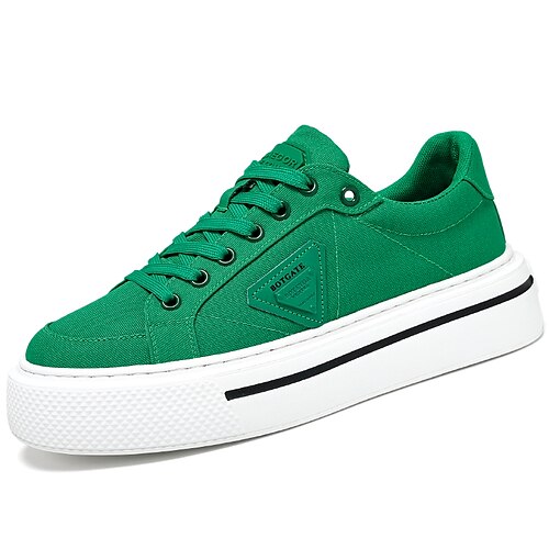

Men's Sneakers Casual Classic Daily Canvas White Black Green Fall