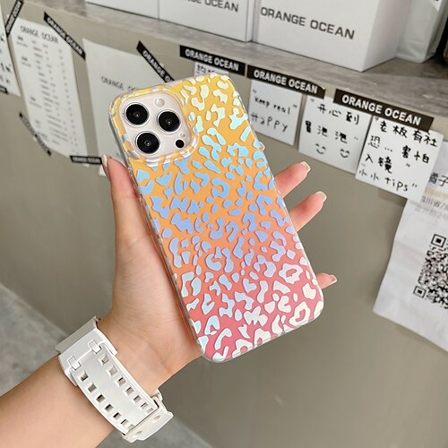 

Phone Case For Apple Back Cover iPhone 13 12 Pro Max Bumper Frame Soft Edges Non-Yellowing Color Gradient TPU