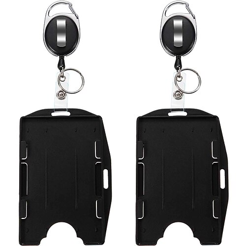 

Horizontal And Vertical Dual-use Double Card Position Document Card Sleeve Zinc Alloy Easy-to-pull Buckle Easy To Pull