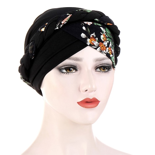 

Forehead Crossed Bonnet Print Muslim Turban Scarf For Women Islamic Inner Hijab Caps Arab Wrap Head Scarves Cap Braid Indian Cap