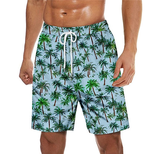 

Men's Swim Trunks Swim Shorts Quick Dry Board Shorts Bathing Suit with Pockets Drawstring Swimming Surfing Beach Water Sports Tropical Printed Spring Summer