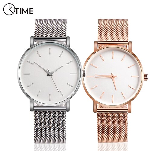 

Oktime Quartz Watch for Men Analog Quartz Basic Modern Style Minimalist Waterproof Alloy Stainless Steel Wedding Family Friends / One Year