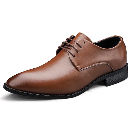 

Men's Loafers Slip-Ons Business British Party Evening Office Career PU Brown Fall Summer
