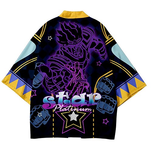 

Inspired by JoJo's Bizarre Adventure Jotaro Kujo Anime Cartoon Polyster Anime Classic Street Style Top For Men's / Women's / Couple's
