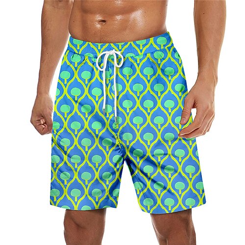 

Men's Swim Trunks Swim Shorts Quick Dry Board Shorts Bathing Suit with Pockets Drawstring Swimming Surfing Beach Water Sports Printed Spring Summer