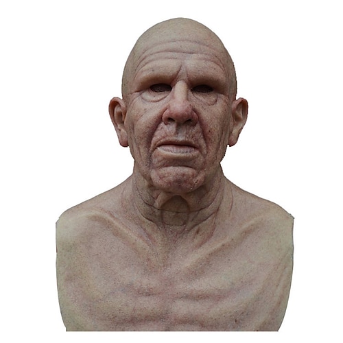 

Old Man Mask Adults' Horror Men's White / Gray / Rosy Pink Glue Cosplay Accessories Masquerade Costumes