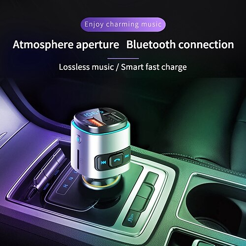 

BC41 Bluetooth Car Kit Car Handsfree Bluetooth Multi-Output QC 2.0 Card Reader MP3 Car