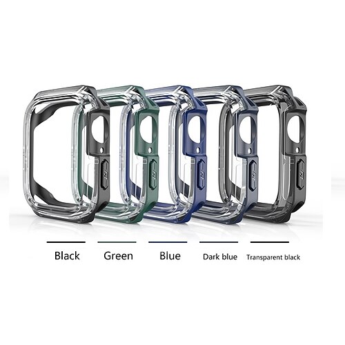 

1 Pack Watch Case Compatible with Apple iWatch Series 7 / SE / 6/5/4/3/2/1 Matte Scratch Resistant Bumper Full Cover PC Watch Cover