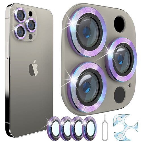 

1 Set Phone Screen Protector For Apple iPhone 13 Pro Max 12 Mini 11 Camera Lens Protector Tempered Glass 9H Hardness Diamond Scratch Proof Phone Accessory
