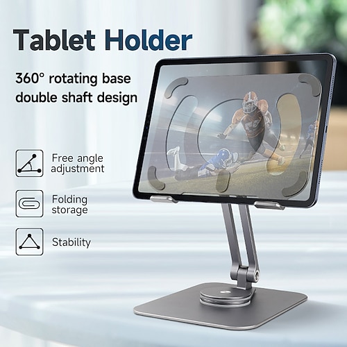 

Tablet Stand Rotatable Lightweight Angle Height Adjustable Phone Holder for Desk Office Compatible with iPad Tablet All Mobile Phone Phone Accessory