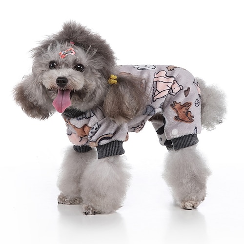 

Dog Cat Pajamas Printed Fashion Cute Casual Daily Outdoor Dog Clothes Puppy Clothes Dog Outfits Breathable Colourful Pink Yellow Costume for Girl and Boy Dog Polyster S M L XL