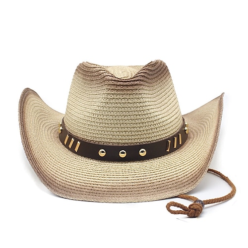 

1 pcs Summer Western Cowboy Hat Men Women New Fashion Outdoor Beach Sun Caps Straw Hat Sombrero Hombre Cowgirl Jazz Cap