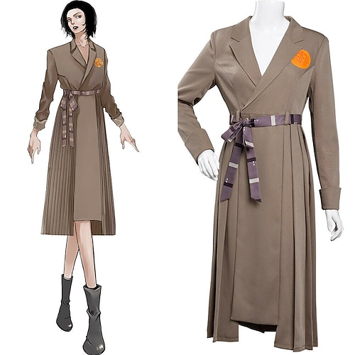 

Loki TV Series Dress Outfits Women's Movie Cosplay Cosplay Costume Party Brown Dress Waist Belt Masquerade Polyester