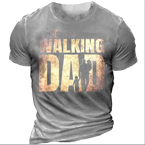 

Men's Unisex T shirt Tee 3D Print Graphic Prints Letter Crew Neck Street Daily Print Short Sleeve Tops Designer Casual Vintage Big and Tall Green Black Blue / Summer / Summer