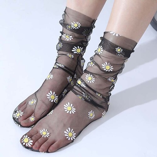 

Women's Tulle Socks Outdoor Daily Polyester Simple 1 Pair