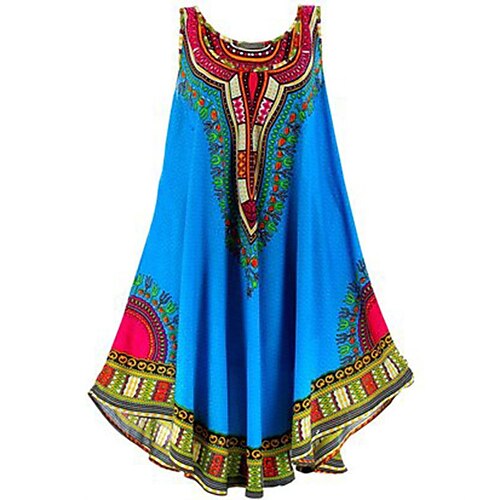 

Per donna Abito casual Vestito svasato Mini abito Nero Giallo Blu Senza maniche Fantasia geometrica Stampa Primavera Estate Stondata Informale Fine settimana Morbido 2023 S M L XL XXL 3XL 4XL 5XL