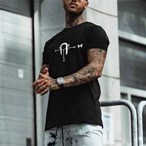 

Men's Unisex T shirt Tee Hot Stamping Cartoon Graphic Prints Crew Neck Street Daily Print Short Sleeve Tops Designer Casual Big and Tall Sports Black / Summer / Summer