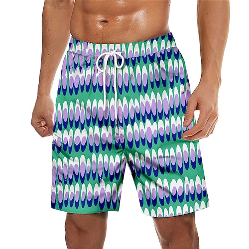 

Men's Swim Trunks Swim Shorts Quick Dry Board Shorts Bathing Suit with Pockets Drawstring Swimming Surfing Beach Water Sports Printed Spring Summer