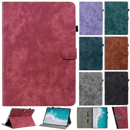 

Tablet Case Cover For Apple iPad 10.2'' 9th 8th 7th iPad Pro 12.9'' 5th iPad Air 5th 4th iPad Air 3rd iPad mini 6th 5th 4th Card Holder with Stand Flip Solid Colored TPU PU Leather