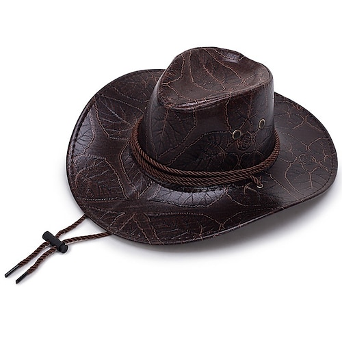 

West Cowboy Ameirican 18th Century 19th Century State of Texas Cowboy Hat Men's Women's Costume Vintage Cosplay Vacation Casual Daily Hat
