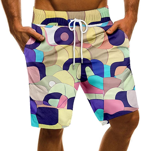 

Men's Swim Trunks Swim Shorts Quick Dry Board Shorts Bathing Suit with Pockets Drawstring Swimming Surfing Beach Water Sports Printed Spring Summer