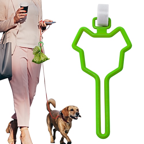 

2 Pcs Garbage Clip Walking Dog With Hands-free Clip Traction Rope Dog Poop Bag Dispenser Pet Garbage Bag Fixing Clip