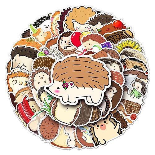 

50pcs Animal Stickers for Student Notebook Gifts Waterproof Self-adhesive Cartoon for Women Men Girls