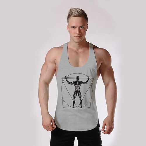 

Men's Running Tank Top Sleeveless Tee Tshirt Athletic Cotton Breathable Quick Dry Moisture Wicking Gym Workout Running Active Training Sportswear Activewear Graphic Camouflage Red Hemp gray Black