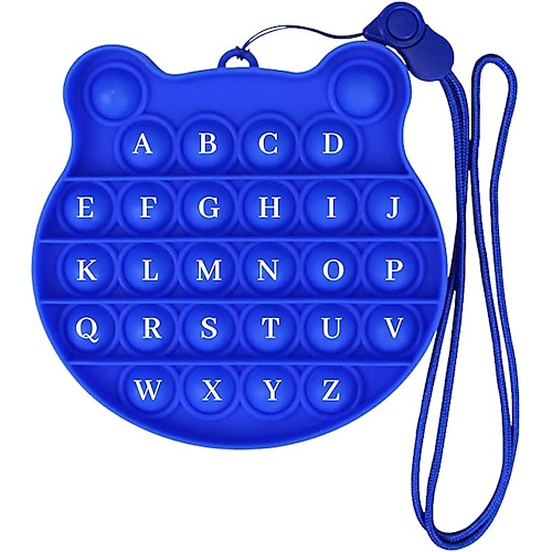 

Matteobenni Bubble Sensory Fidget Toys Stress Relief and Anti-Anxiety Toys Gifts for Kids and Adult Squeeze Sensory Toys with Alphabets Print