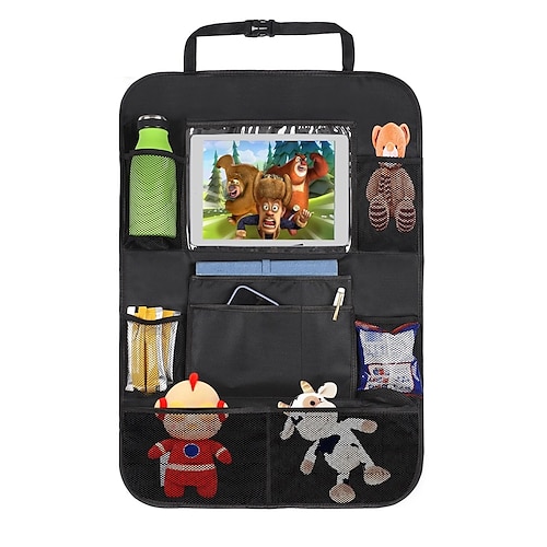 

Car Backseat Organizer with Multi Storage Pockets Foldable Space-saving Oxford Cloth For SUV Truck Van