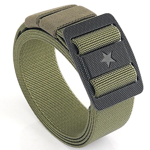 

Men's Military Tactical Belt Heavy Duty Elastic with Metal Buckle for Work Hunting Military / Tactical Outdoor / Combat