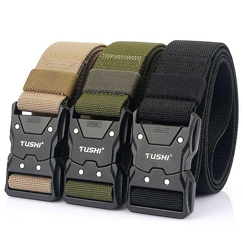 

Men's Military Tactical Belt Quick Release Heavy Duty Elastic with Metal Buckle for Work Hunting Military / Tactical Outdoor Nylon / Combat