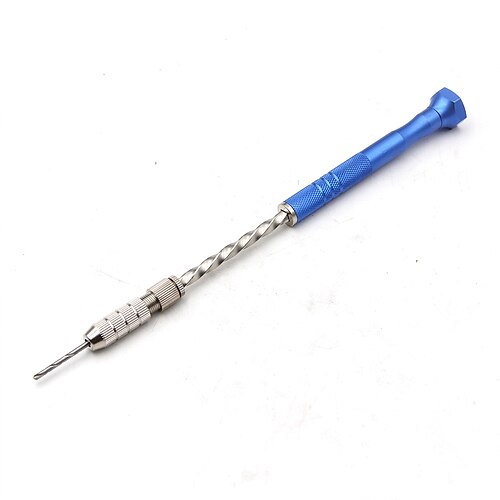 

0.5-3mm Semi-automatic Mini Hand Twist Drill Set With 10pcs Small Bits And 2pcs Double Side Chucks For Drilling Wood